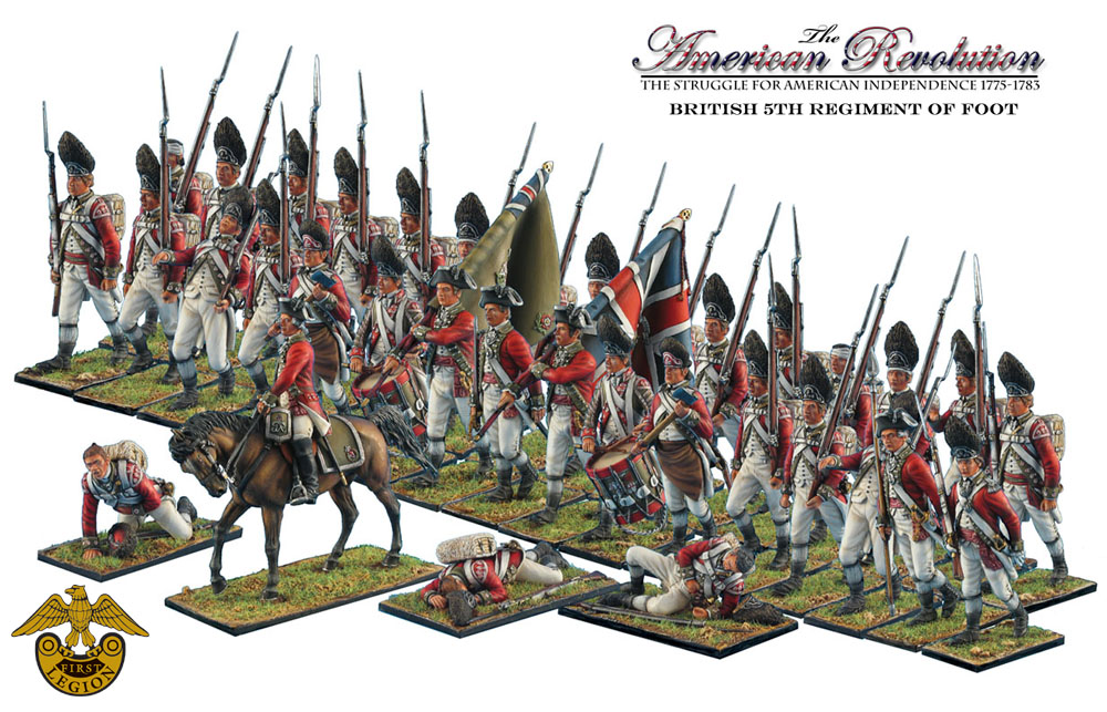 1775-1783 Any Regiment 1/32 54mm Armies in Plastic American Revolution 