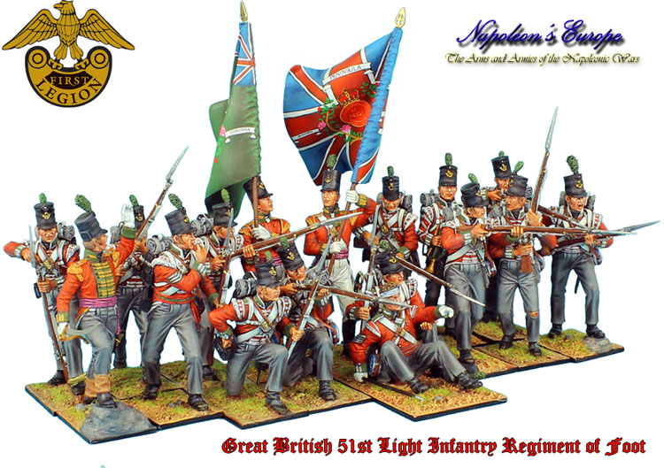 NAP0486 British 51st Light Infantry Regiment Vignette by First Legion 
