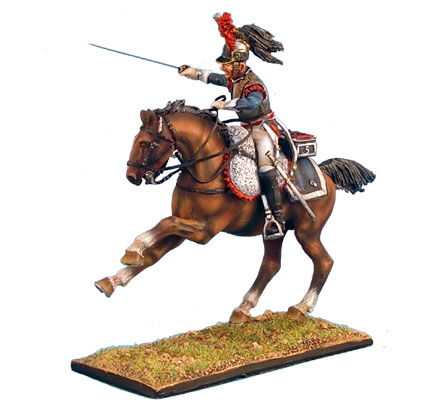 NAP0244 French 5th Cuirassier Trooper Thrown from Horse by First Legion 